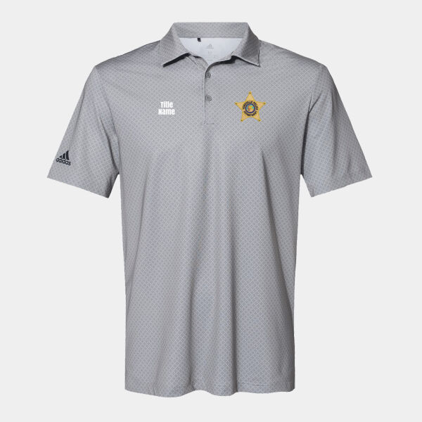 YPD Adidas Diamond Dot Print Polo Thumbnail