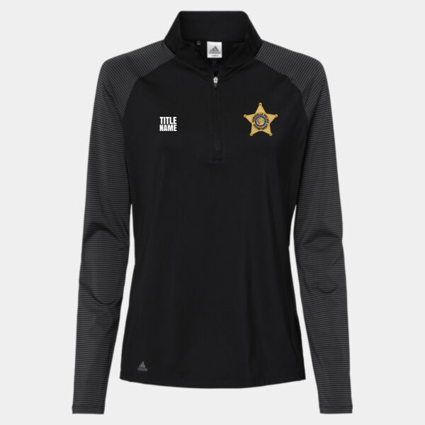 YPD Women’s Stripe Block Quarter-Zip Pullover Thumbnail