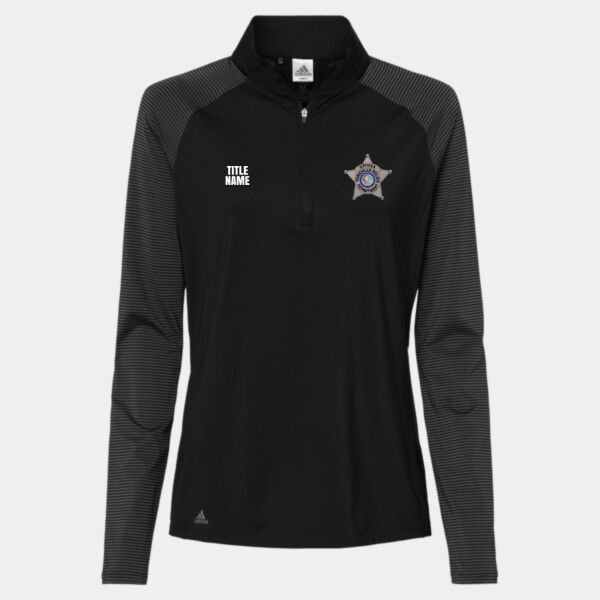 YPD Women’s Stripe Block Quarter-Zip Pullover Thumbnail